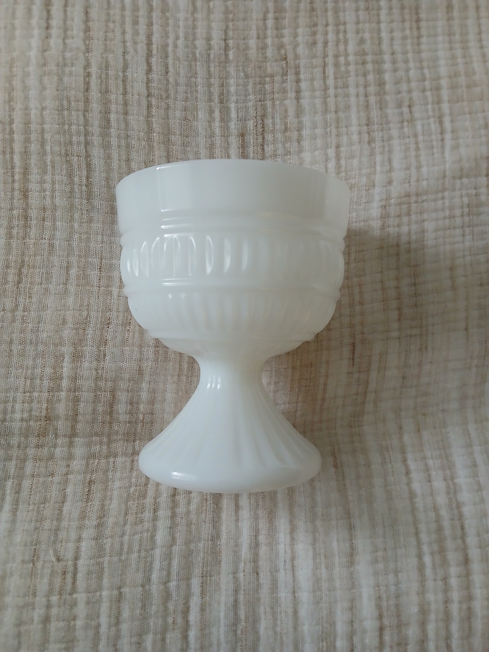 Milk Glass Pedestal Vase For Small Plants/Vintage Pedestal Compote Or Candy Dish